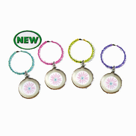 Floral Breeze wine charms
