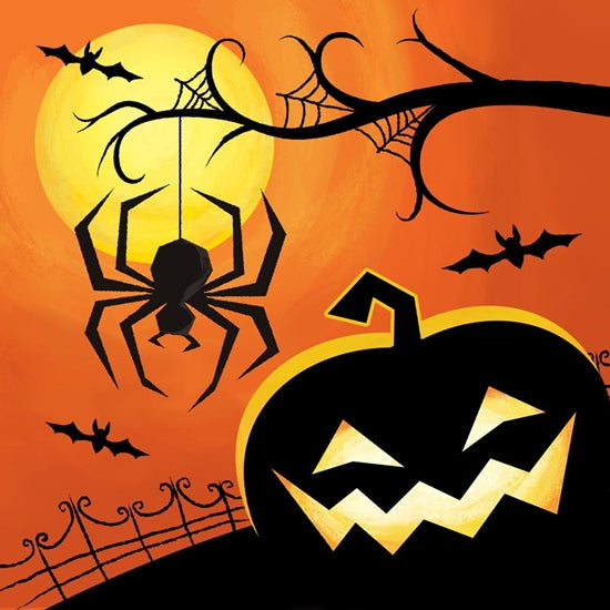 Haunted Night Beverage Napkins