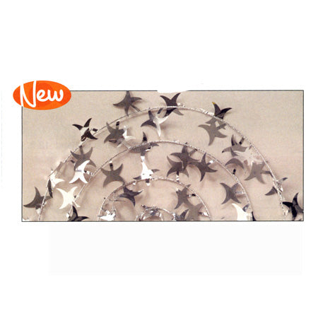 Silver 20' Razor Wire Garland