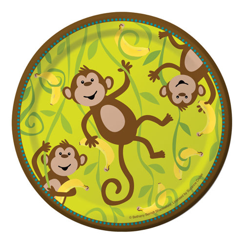 Monkeyin Around 6.75" Plates (No labels)