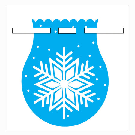 Snowflake Drawstring Cello Bag