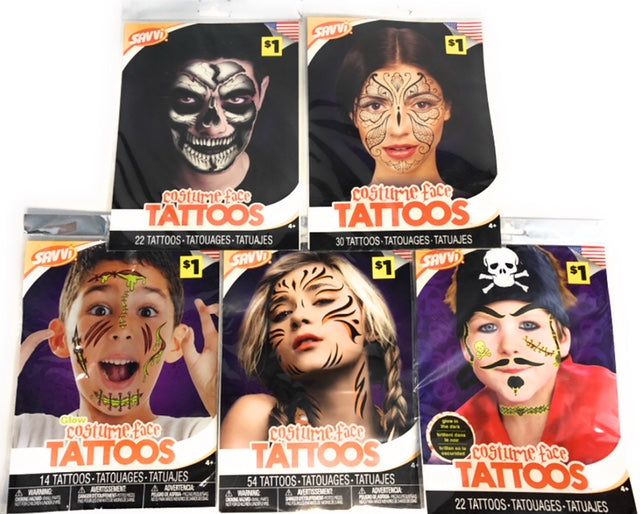 Costume Face Tattoos