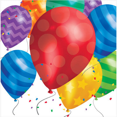 Balloon Blast Luncheon Napkins-B722