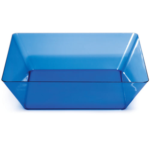 Blue 11" Plastic Square Bowl-DS