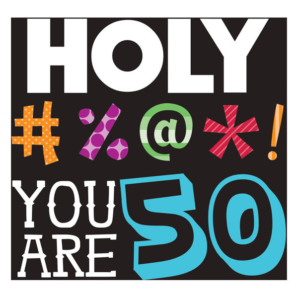 Holy Bleep 50th Beverage Napkins