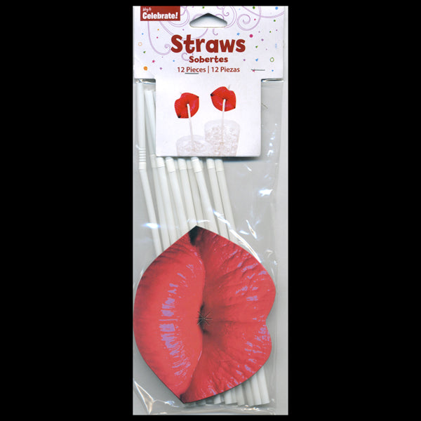 Lip Straws 8.25" Tall with Attachments