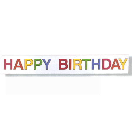 Happy Birthday Foil Banner