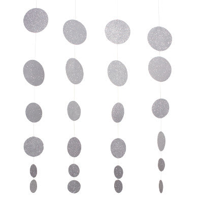 Silver Glitz Hanging Garland