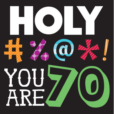 Holy Bleep 70th Luncheon Napkins-B525