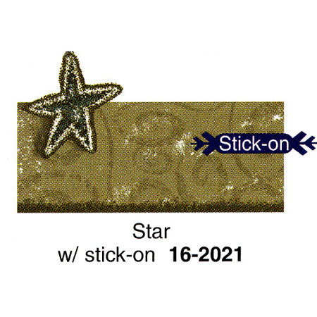 Gold Star w-stick-on Placecard-72