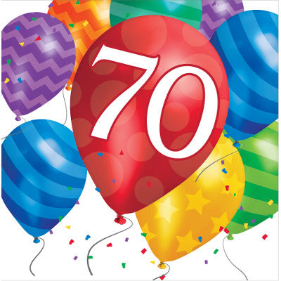 Balloon Blast 70th Luncheon Napkins-B723