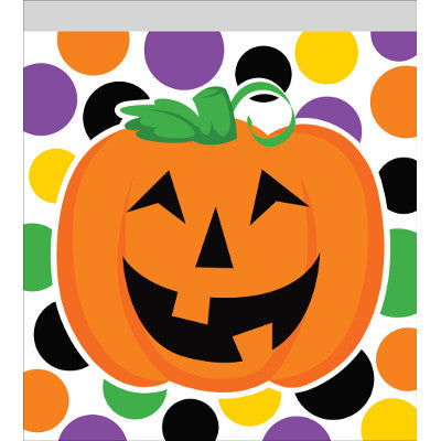 Pumpkin Dots Sandwich Size Bags with Zipper <span style="color:#e32619;">(24 packages per case)</span>