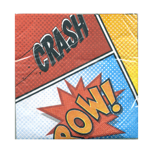 Superhero Comics Beverage Napkins-B626