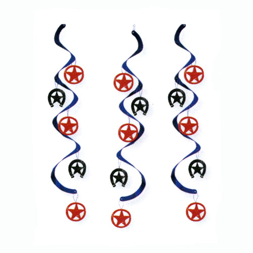 Western Lasso Dizzy Danglers