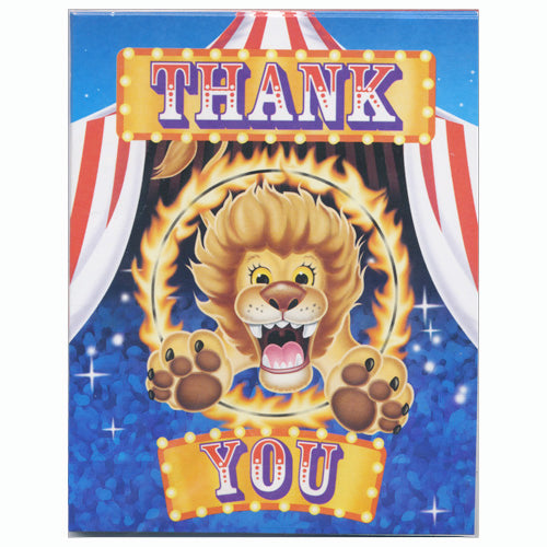 Big Top Birthday Thank You's
