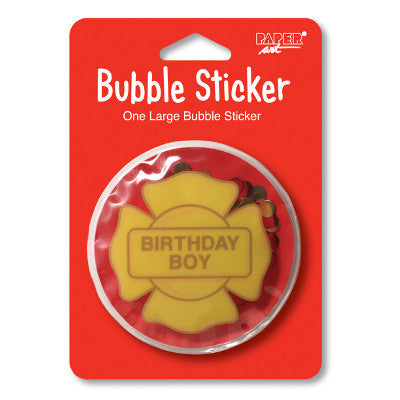 Firefighter Bubble Sticker