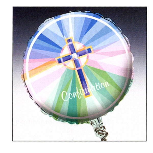 Stained Glass Confirmation Mylar Balloons