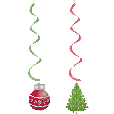 Dimensional Christmas Tree and Ornament Dizzy Dangler <span style="color:#e32619;">(24 packages per case)</span>