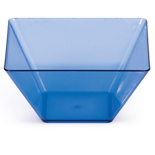 Blue 3.5" Plastic Square Bowl-DS