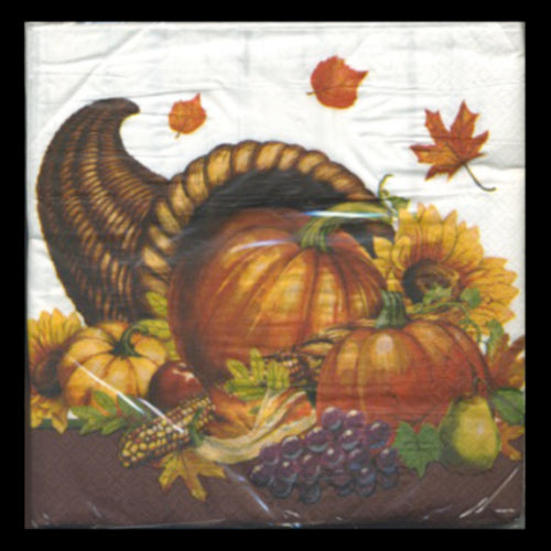 WM Cornucopia Blessing Dinner Napkins (prepriced $1.97)