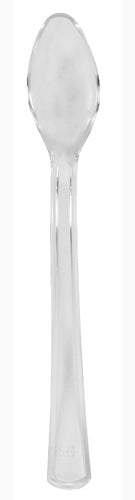 Clear Mini Plastic Spoons 4.125"-DS <span style="color:#e32619;">(24 packages per case)</span>