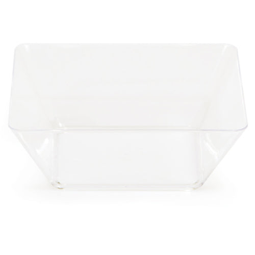 Clear 5" Plastic Square Bowl-DS