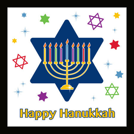 Hanukkah Festivities Beverage Napkins