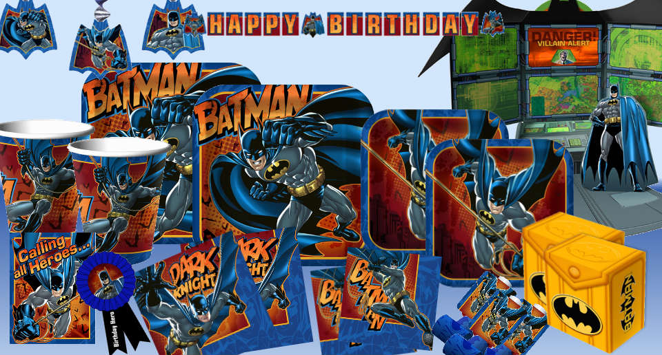Batman Hero Villian 264 piece Party Kit