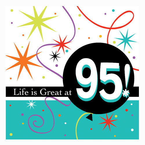 Life is Great 95th Beverage Napkins