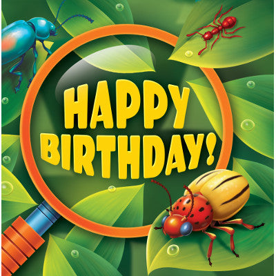 Bug-Eyed "Happy Birthday" Luncheon Napkins-B722