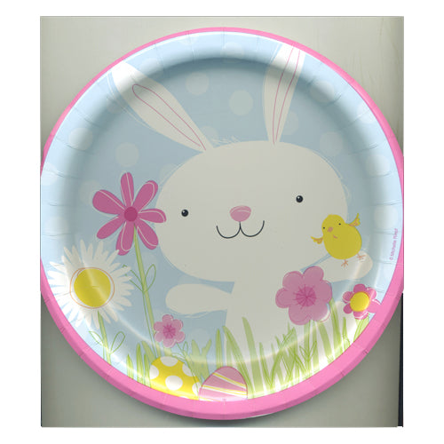 Happy Bunny 8.75" plates- No labels
