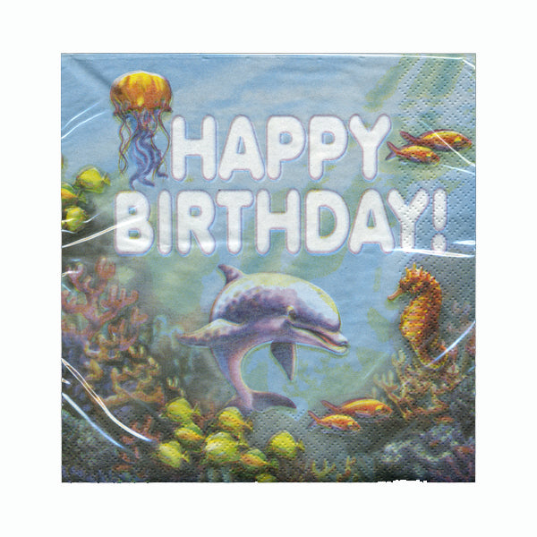Sea Life Party Lunch Napkins-B616