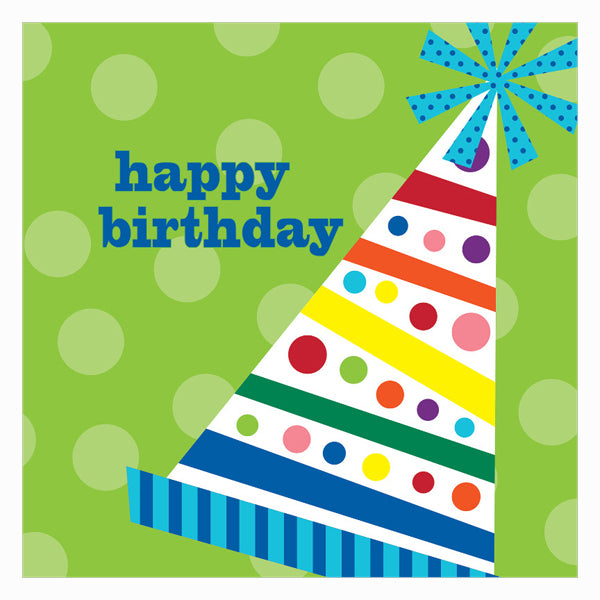 Birthday Hats Beverage Napkins-B616
