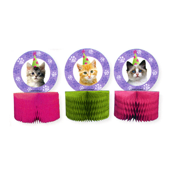 Cuddly Kitten Mini Honeycomb Centerpieces
