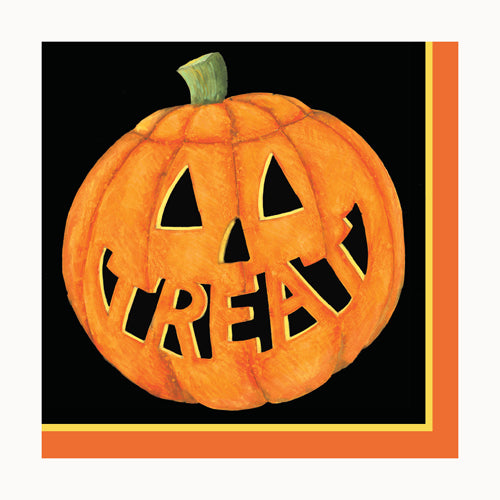 Pumpkin Smiles Beverage Napkins