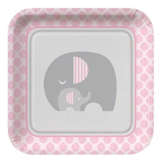 Little Peanut 9" Square Plates - No Labels