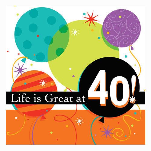 Life is Great 40th Luncheon Napkins
