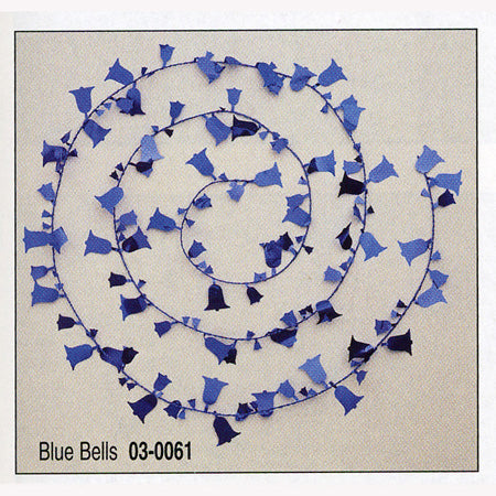 Bell Blue wire garland
