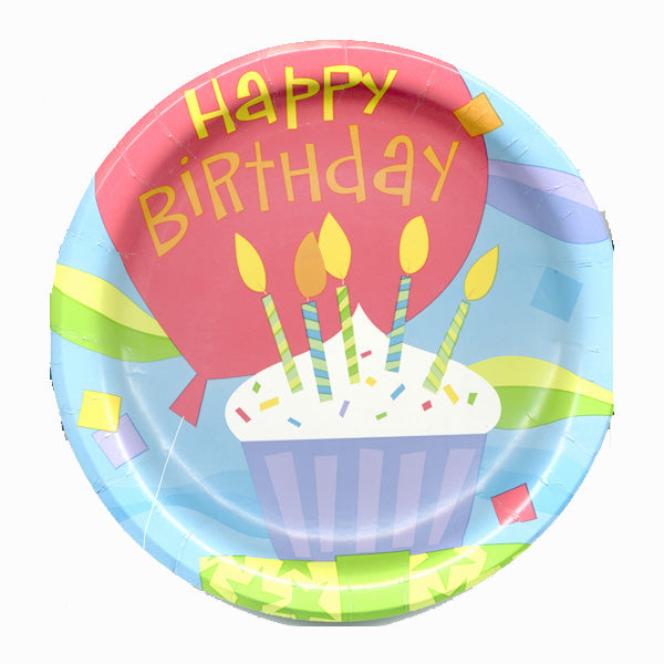 Cupcake Candles 8.75" Plates (no labels)