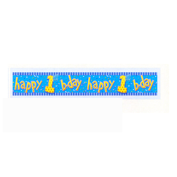 My 1st Birthday - Blue Fringe Banner