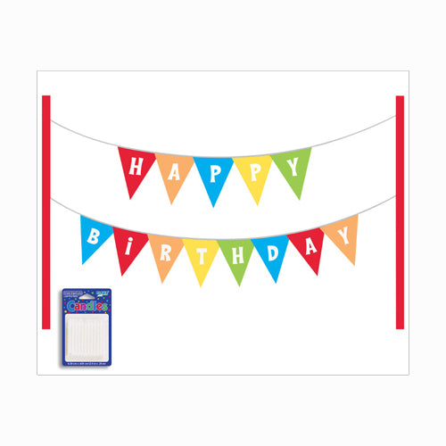 Happy Birthday Cake Banner Kits