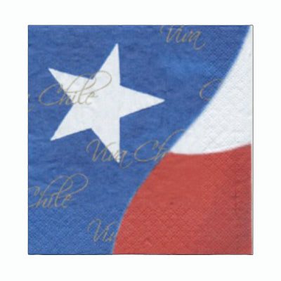 Chile Flag Viva Chile Luncheon Napkins