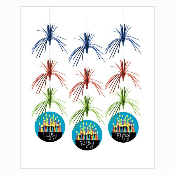 Great Birthday 50th Dangler Firework