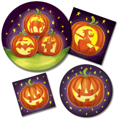 Pumpkin Silhouettes 6.75" Plates
