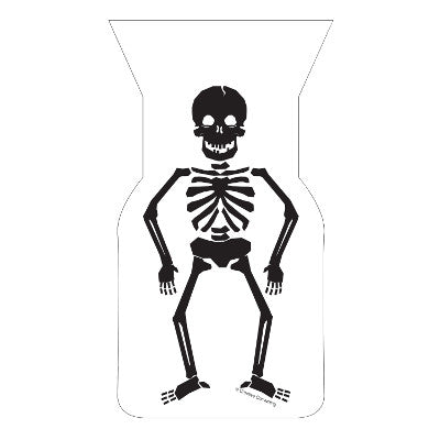 Skeleton Body Shaped Cello Bags with Twist Ties