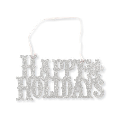 Happy Holidays Glitter Sign