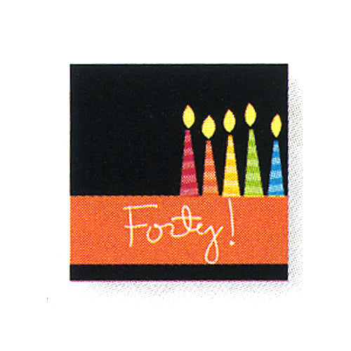 Great Birthday 40th Luncheon Napkins-B720