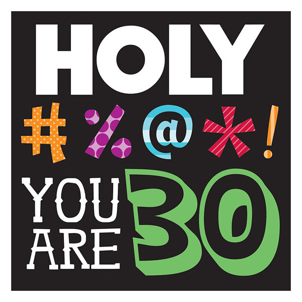 Holy Bleep 30th Luncheon Napkins-B522