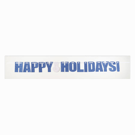 Happy Holidays Glitter Banner