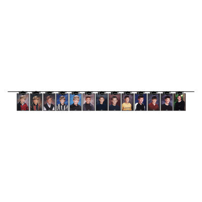 Class Photo Display Ribbon Banner - 14 Pennants